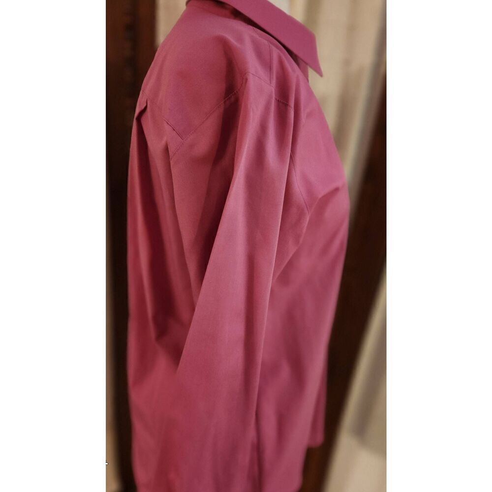 U5 Foxcroft dark pink classic button-up casual/dress shirt women's sz 8 - Picture 2 of 11